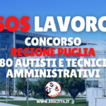 Sos Lavoro: Concorso Regione Puglia per 80 autisti e tecnici amministrativi