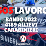 Sos Lavoro: bando per 4189 allievi Carabinieri!